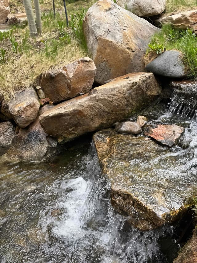 Waterfall and stream